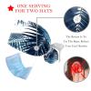 2 Pieces Scrub Caps Women Palm Leaves Tree Chef Cap Surgical Bouffant Caps for Women for Hospital Multi view 3