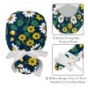 2 Pieces Scrub Caps Women Plant Abstract Flowers Ponytail Scrub Cap Surgical Scrub Cap for Kitchen Multi view 4
