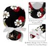 2 Pieces Scrub Caps Women Abstract Leaves Art Chef Cap Scrub Caps Surgical Women for Kitchen Multi view 4