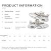 Denim-Like Men Platform Shoes Chunky Sneakers for Women Aesthetic Shoes All Season (White,7) view 3