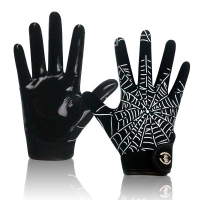 LynsaTac Youth Football Gloves for Ages 5-12 - Enhanced Ball Control, Durable & Affordable Sport Gear,Spider Web,M/L