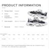 Denim-Like Men Platform Shoes Chunky Sneakers for Women Aesthetic Shoes All Season (Black,8.5) view 3