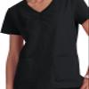 KOI Planet Enik Women's 2-Pocket Eco-Friendly Scrub Top Black Large view 2