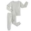 JWWN Kids Thermal Underwear Set Toddler Winter Base Layer Ultra Soft Long Johns for Little Boys Girls (White,7Years) view 2
