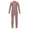 JEYPINMI Kids Girls Unitard Rhinestone Gymnastics Leotard Dance Bodysuit Full Body Figure Ice Skating Jumpsuit Dusty Pink 16 Years view 2
