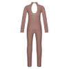 JEYPINMI Kids Girls Unitard Rhinestone Gymnastics Leotard Dance Bodysuit Full Body Figure Ice Skating Jumpsuit Dusty Pink 16 Years view 3