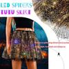 Metisee Halloween Tutu Skirt Light Up Tutu Skirt Layered LED Tulle Tutus Skirt Glitter Costume Party Tutu Skirts for Women (US, Waist, 22, Short, one Size, B) view 2