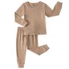JWWN Kids Thermal Underwear Set Toddler Winter Base Layer Ultra Soft Long Johns for Little Boys Girls (Coffee,5Years) view 1
