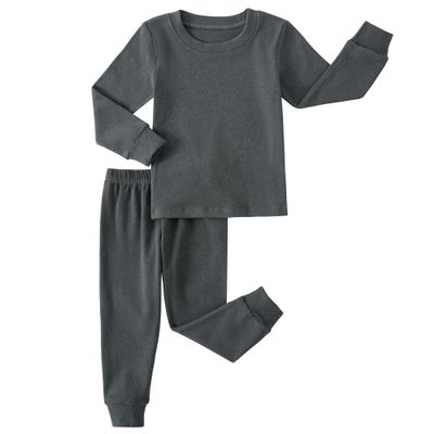 Kids Thermal Underwear Set Toddler Winter Base Layer Ultra Soft Long Johns for Little Boys Girls (Grey,6Years)
