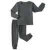 Kids Thermal Underwear Set Toddler Winter Base Layer Ultra Soft Long Johns for Little Boys Girls (Grey,6Years) view 1