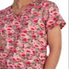 Flamingo and Flowers Top by koi view 3