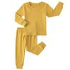 JWWN Kids Thermal Underwear Set Toddler Winter Base Layer Ultra Soft Long Johns for Little Boys Girls (Yellow,3Years) view 1