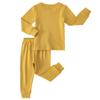 JWWN Kids Thermal Underwear Set Toddler Winter Base Layer Ultra Soft Long Johns for Little Boys Girls (Yellow,3Years) view 2