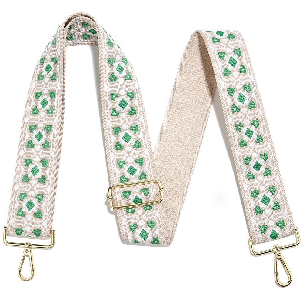 Bag Strap Gold Hardware 2" Wide Replacement Crossbody Straps Adjustable Shoulder Strap Extra Long Bag Strap for Crossbody Handbags