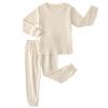 JWWN Kids Thermal Underwear Set Toddler Winter Base Layer Ultra Soft Long Johns for Little Boys Girls (Beige,6Years) view 1