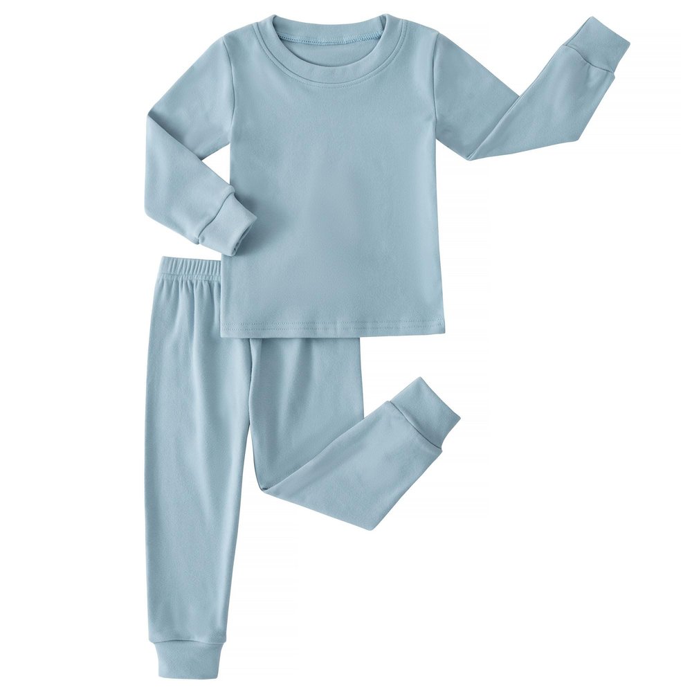 JWWN Kids Thermal Underwear Set Toddler Winter Base Layer Ultra Soft Long Johns for Little Boys Girls (SkyBlue,3Years)