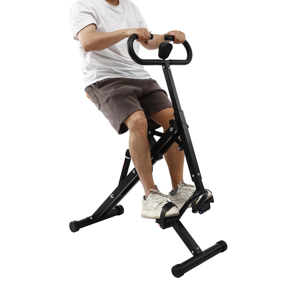 Squat Machine for Glutes and Abs Workout Equipment with Adjustable Resistance, Foldable Exercise Equipment for Home Glute & Leg Trainer Machine, 264 LB Max Weight Capacity