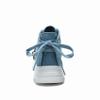 MAUGELY Women's High Top Heightened Sole Sports Causal Fashion Sneakers Canvas Shoes Blue 7 US view 4