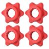 MONSHMU 4Pcs Barbell Collar Barbell Hexagon Nut Lock Collar Screw for Weight Lifting Dumbbell view 1