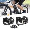 Bike Disc Brake Kit, Mechanical Disc Brakes Aluminum Alloy Caliper Mechanical Disc Brake Caliper Set Front And Rear For Electric Bike Mountain Bike Road Bike Folding Bike (rear brake) view 4