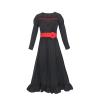 Oplxuo Horror Movie Annabelle Costume Adult Women Anna Cosplay White Dress 3D Flower Annabelle Halloween Costumes view 1