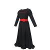 Oplxuo Horror Movie Annabelle Costume Adult Women Anna Cosplay White Dress 3D Flower Annabelle Halloween Costumes view 2