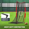 ZELUS 7x4 ft Football Kicking Net, Portable Football Throwing Net with Target Zone Attachment, Sideline Training Tool for Kids Adults Punting Kicking Passing Snapping Practice, Carry Bag Included view 2