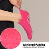 SkiBeaut Yoga Grips Socks for Women, Non Slip Pilates Anti Skid Woman Hospital Gripper Lady Socks 4 Pairs, US Size 5-8 view 3