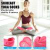 SkiBeaut Yoga Grips Socks for Women, Non Slip Pilates Anti Skid Woman Hospital Gripper Lady Socks 4 Pairs, US Size 5-8 view 4