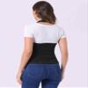 Allegra K Denim Vest for Women's Halter Neck Button Down Backless Jean Waistcoat Medium Black view 3