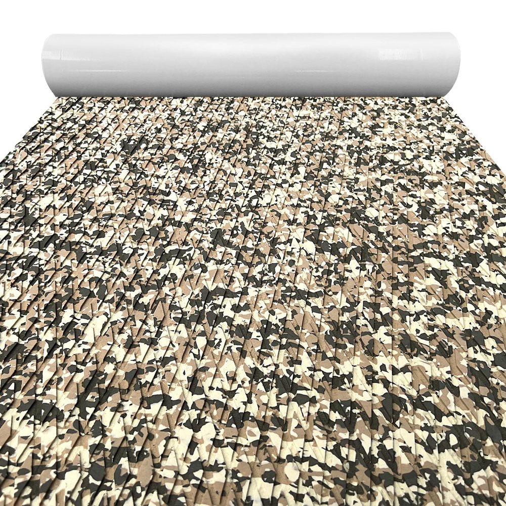 KXKZREN Camo Boat Flooring EVA Foam 47.2"x94.4" Self-Adhesive Camouflage Decking Floor Sheet Marine Traction Pad for Kayak Yacht Motorboat Fishing Boat Cooler Tops