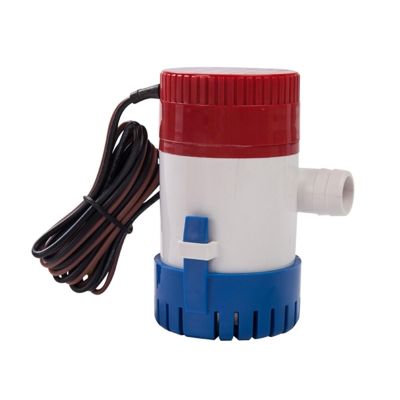 ATO Boat Bilge Pump, 12v/24v Marine Electric Bilge Water Pump,Low Noise,for Ponds, Pools, Submersible Marine Water Pump Accessories (350GPH 12V)