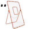 Volleyball Rebounder Net - 4x7ft with 5 Adjustable Angle for Throwing and Pitching Practice,Baseball, Softball and Lacrosse Including a Pair of Wrist Guards view 1