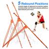 Volleyball Rebounder Net - 4x7ft with 5 Adjustable Angle for Throwing and Pitching Practice,Baseball, Softball and Lacrosse Including a Pair of Wrist Guards view 2