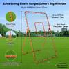 Volleyball Rebounder Net - 4x7ft with 5 Adjustable Angle for Throwing and Pitching Practice,Baseball, Softball and Lacrosse Including a Pair of Wrist Guards view 3