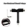 SEIWEI Skate Tool All-in-One Multi-Function Portable Skateboard T Wrench and Mini L Wrench Skateboarding Accessory for Adjust Axle Nuts, Mounting Hardware view 3