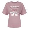 ZYXTIM Womens 2024 T Shirt This Baseball Grandma Loves Her Baseball Boys Tops Grandma Baseball T-Shirts Funny Cute Blouse A-Pink view 4