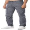 AIFARLD Men's Cargo Pants Lightweight Pants Relaxed Fit Stretch Joggers Hiking Travel Casual Work with Pockets Grey view 1