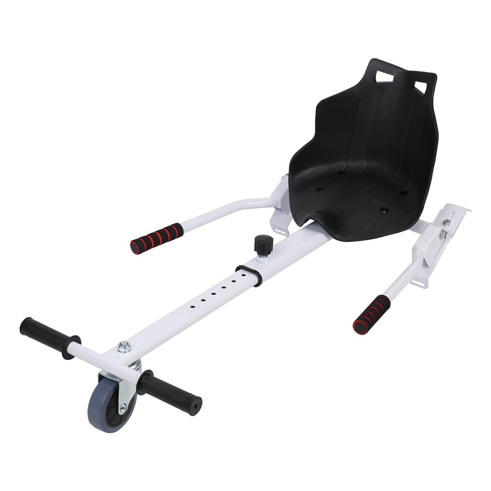 Talent Star Hoverboards Seat Attachment,Seat Attachment Combo,Go Kart Accessories with Adjustable Frame Length & Handlebar Control for 6.5" 8" 10" Self Balancing Scooter Kids & Adults White