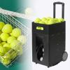 Dfdieratve Portable Tennis Ball Machine, Automatic Tennis Ball Launcher, Adjustable Launching Angle, Speed, Rotation Frequency, 50 Large Capacity, for Beginners Solo Training Sports view 1
