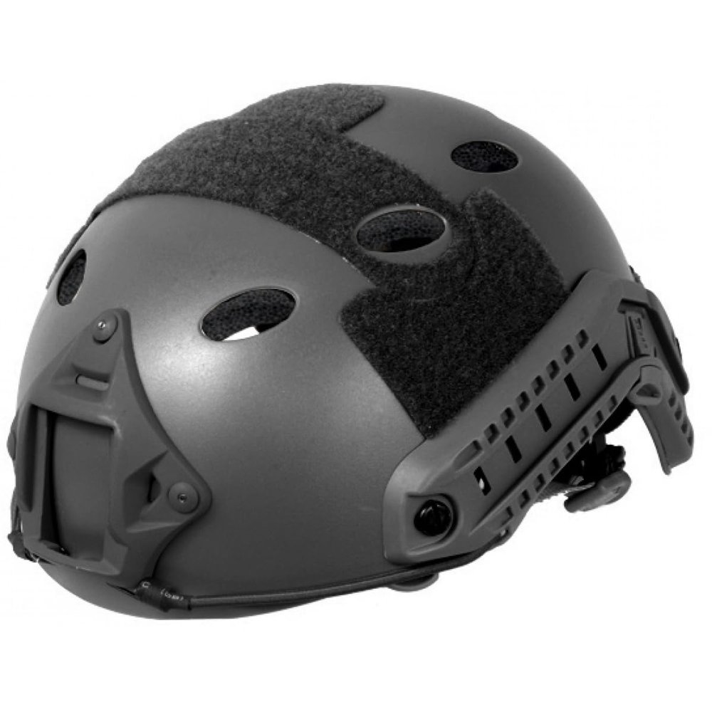 Lancer Tactical Fast Helmet - PJ Type Multifunctional Protective NVG Mount for Airsoft, Paintball, Military, Sports, Hunting, and Shooting (Black)