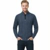 AKuVoL Men's Full Zip Cardigan Sweater Stand Collar Slim Fit Long Sleeve Fall Winter Knitwear with Pockets Navy Blue M view 2