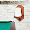 Elegant Lion-Shaped Ring Wooden Wall Mounted Cone Chalk Holder, Modern Designed Pool Cone Chalk Holder, Billiard Hand Chalk Holder, Pool Table Accessory with Screw Hardware view 2
