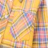 Betusline Girls' Plaid Flannel Shirt, Kids Long Sleeve Button Button Shirts Tops,F Yellow & Blue #14-5 Years= Tag 120 view 4