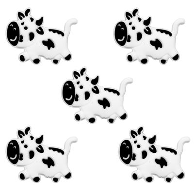 Tennis Dampener Cute/Funny 5 Pack Cow Tennis Racket Vibration Dampener Soft Silicone Tennis Racquet Shock Absorbing Tennis Damper Tennis Racket Shock Absorber (5 Pack Cow)