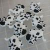 Tennis Dampener Cute/Funny 5 Pack Cow Tennis Racket Vibration Dampener Soft Silicone Tennis Racquet Shock Absorbing Tennis Damper Tennis Racket Shock Absorber (5 Pack Cow) view 4