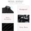 AKuVoL Men's Cardigan Sweaters Full Zip Stand Collar Slim Fit Cable Knit Long Sleeve Casual Sweater with Pockets Black XL view 4