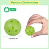 Chewtoyo 1.7" Practice Golf Balls, Hollow Lightweight Airflow Mini Balls for Home, Backyard, Use of Range Driving view 3
