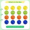 Chewtoyo 1.7" Practice Golf Balls, Hollow Lightweight Airflow Mini Balls for Home, Backyard, Use of Range Driving view 4