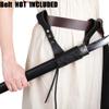 Universal Leather Sword Frog Holster Medieval Viking Warrior Rapier Scabbard Holder Renaissance Knight Pirate Sword Sheath Holster Adjustable Sword Holder for Halloween LARP Costume Cosplay Accessory view 2